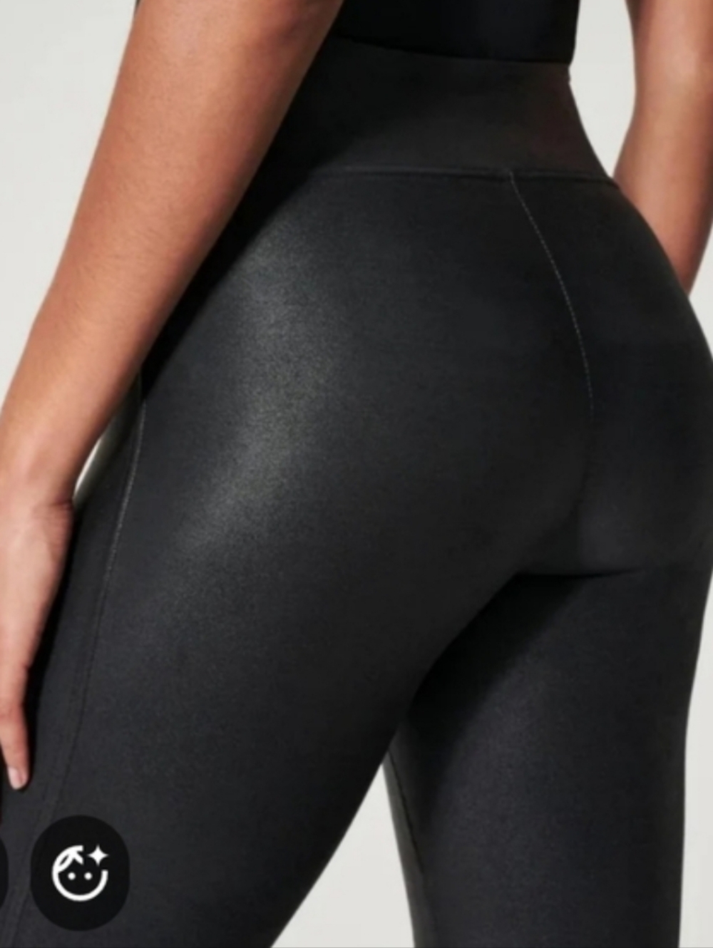 High-Waist Black Shine Leggings - Women Pants & Jumpsuits